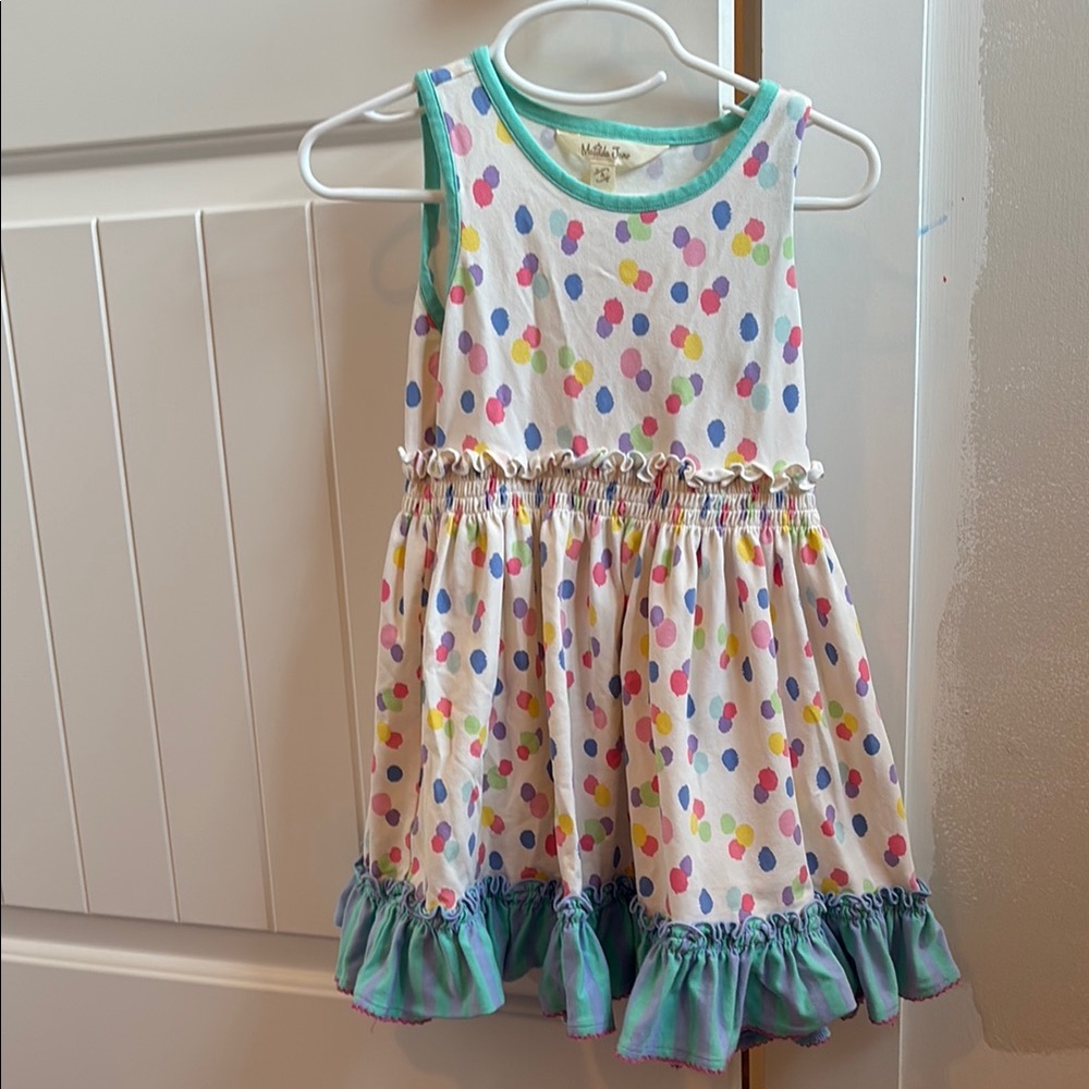 Colorful Polka Dot Kids Dress